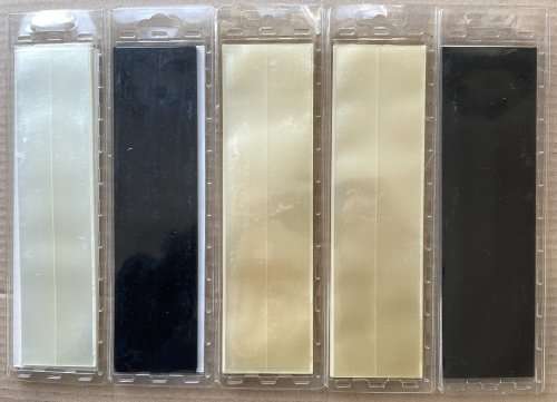 PRINZ stamp mount strips LARGE 48mm to 55mm (5 packs)